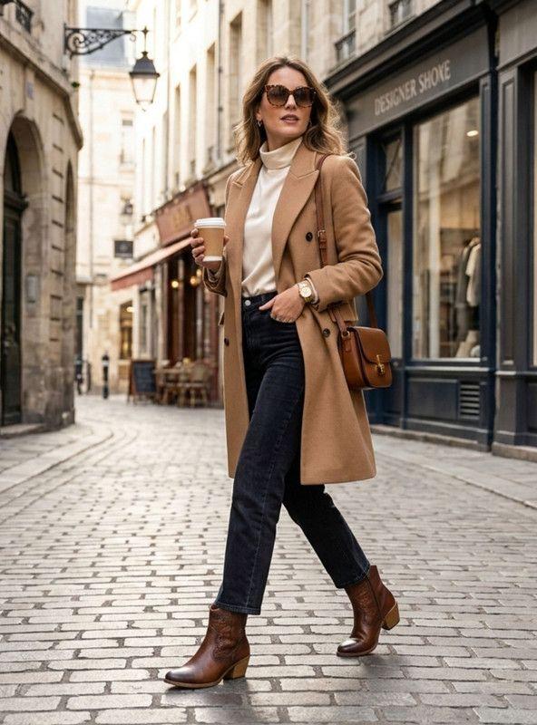 Botín Exs Vaquero Cuero Marrón-1