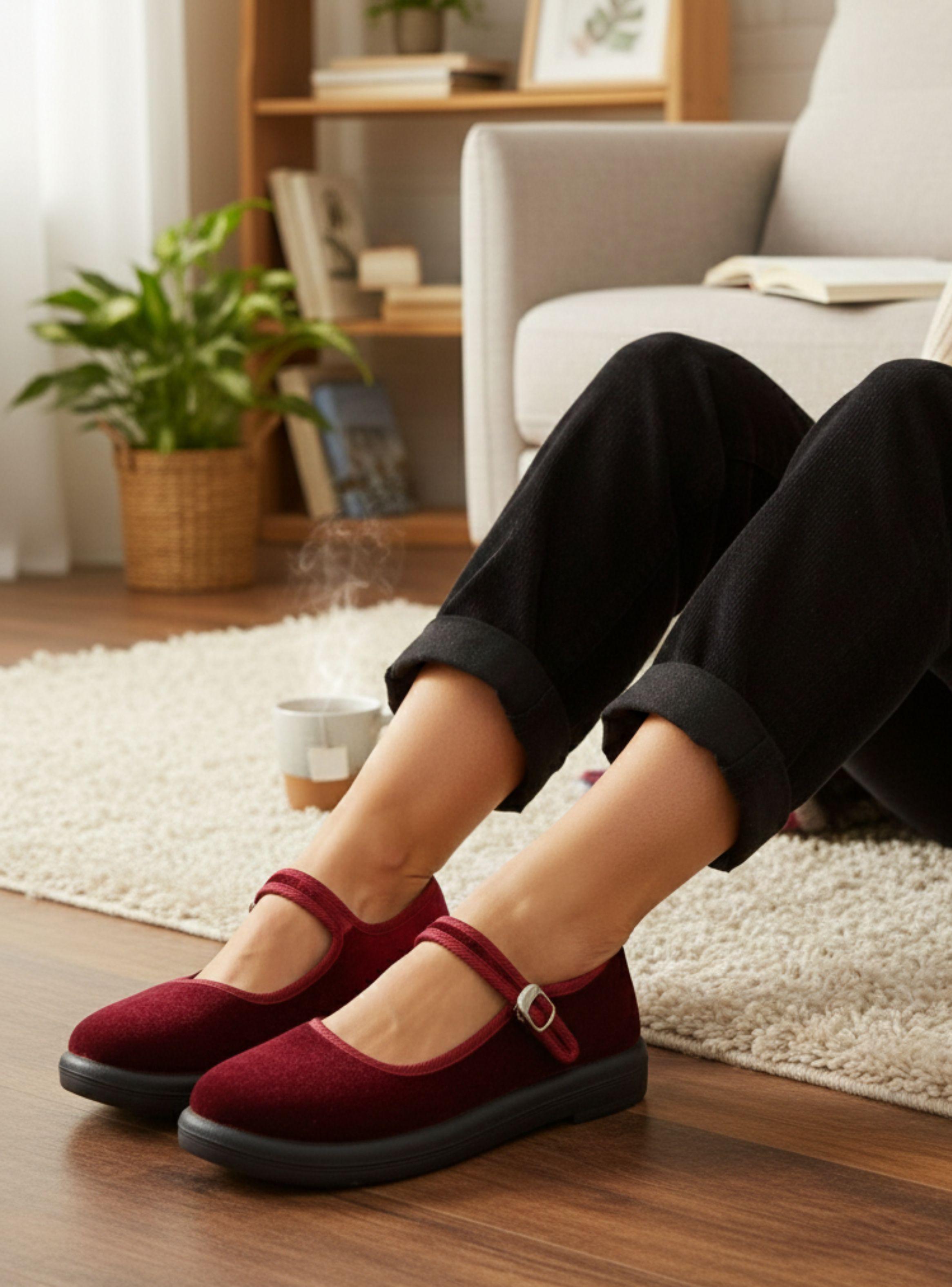 Zapato New Walk Microfibra Rojo-1