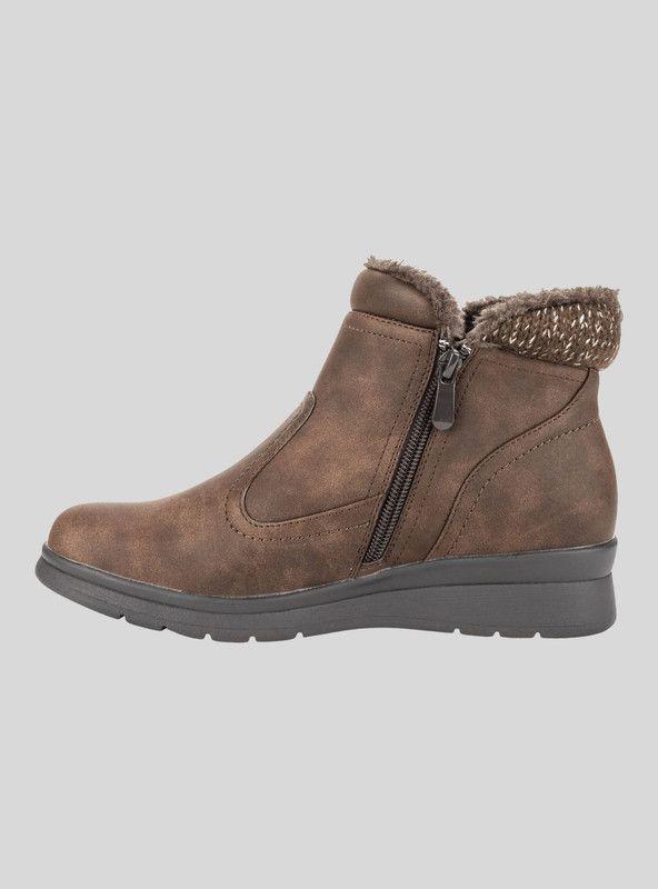 Botín New Walk Lana Khaki-2