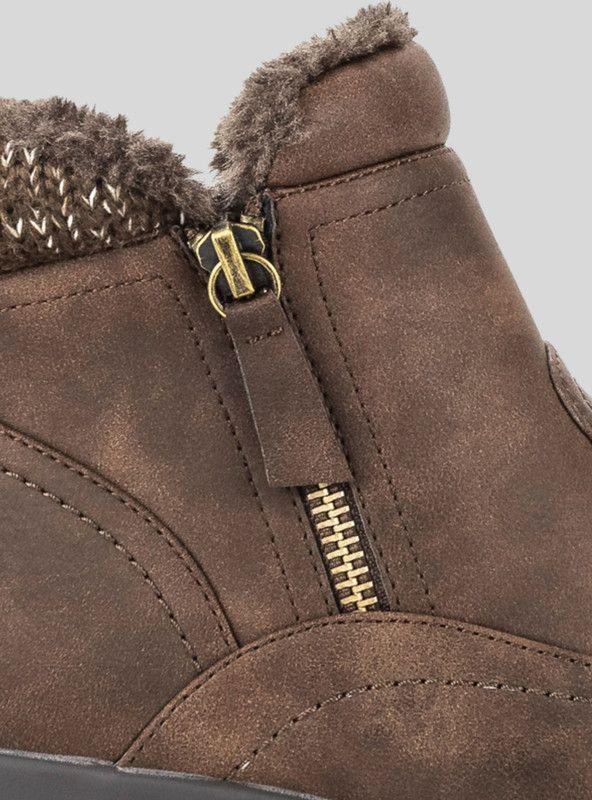 Botín New Walk Lana Khaki-3