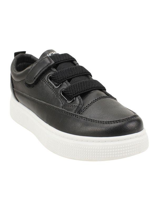 Zapatillas New Walk Brillos Plataforma Negro-1