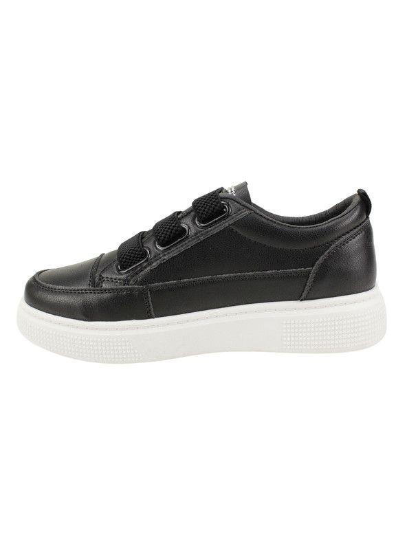 Zapatillas New Walk Brillos Plataforma Negro-2