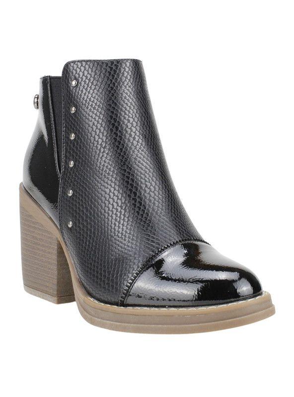 Botín Reptil Negro-1