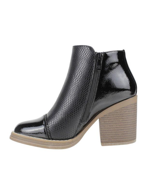 Botín Reptil Negro-2