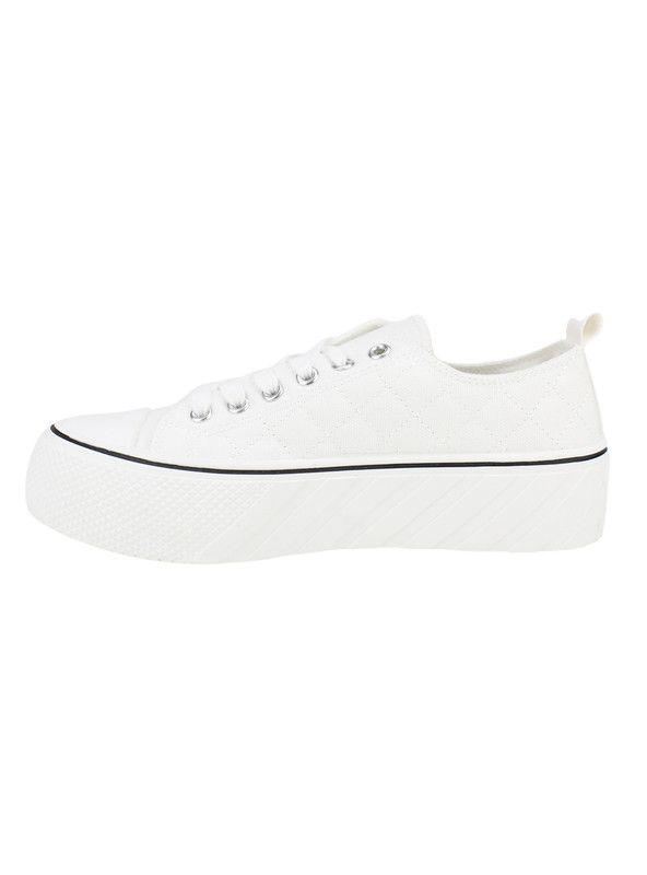Zapatilla New Walk Lona Cruzado Blanco-2
