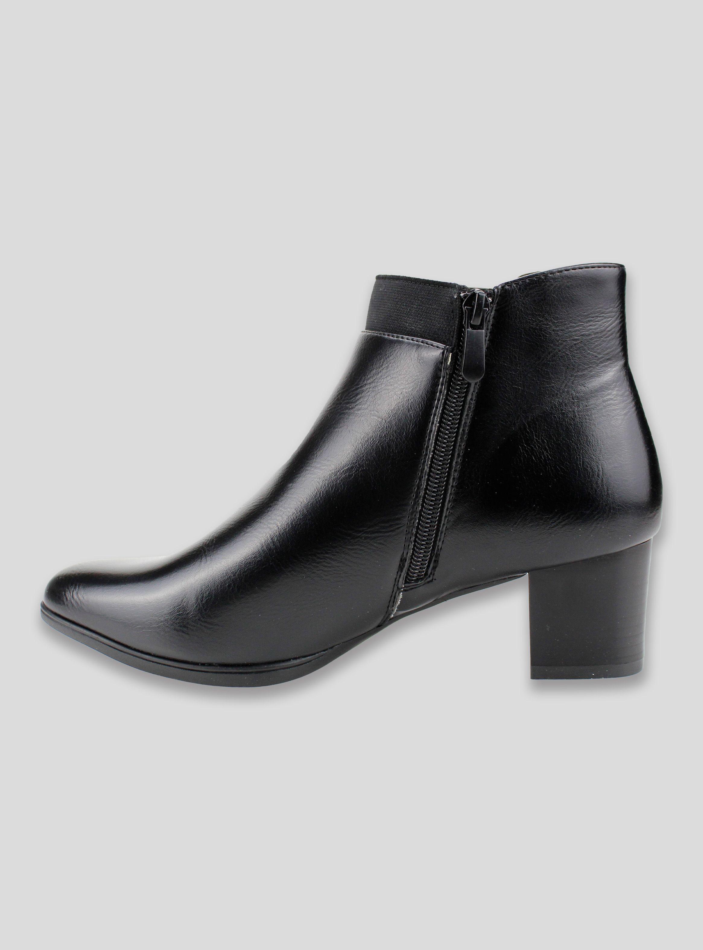 Botín New Walk Elástico Negro-2