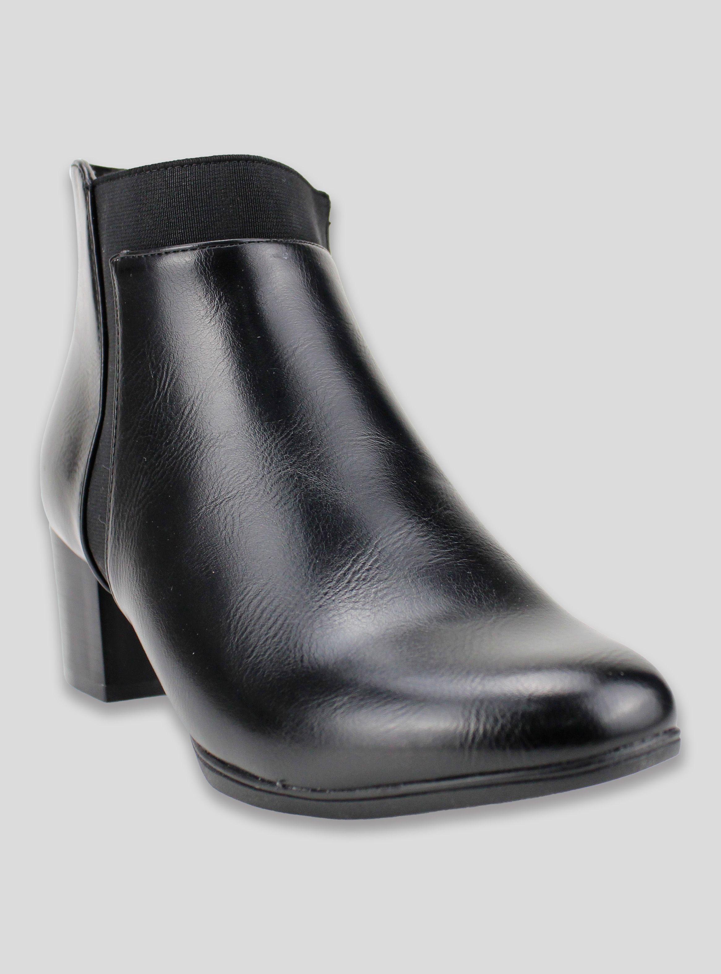 Botín New Walk Elástico Negro-1