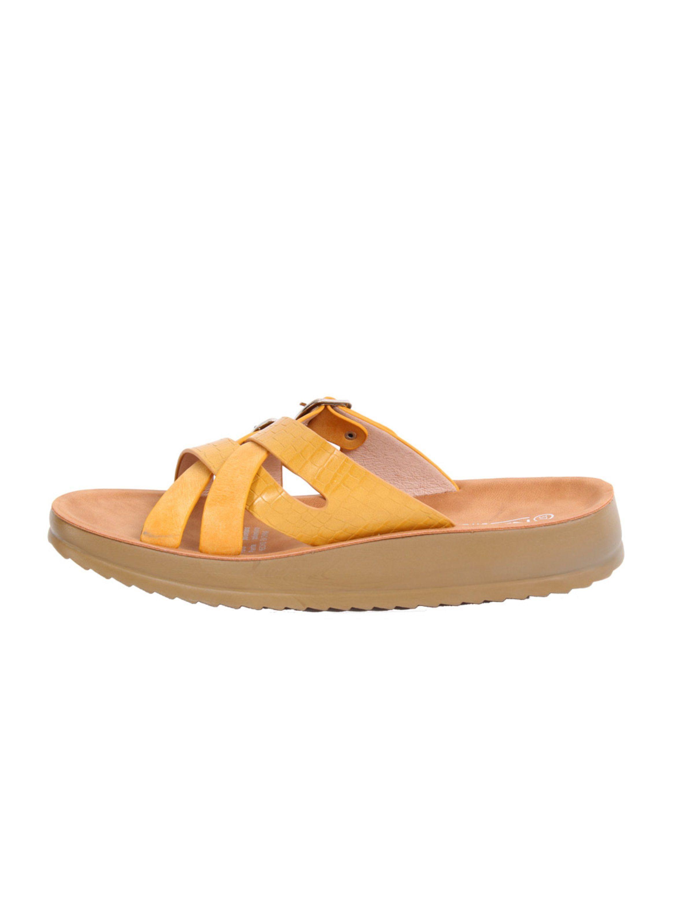 Sandalia New Walk Buckle Yellow-2