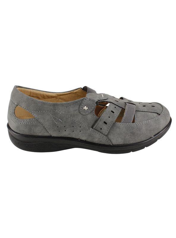 Sandalia New Walk Franciscana Gris-0