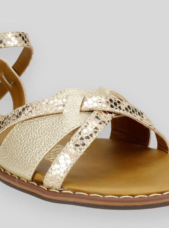 Sandalia Exs Mykonos Cuero Dorado-3