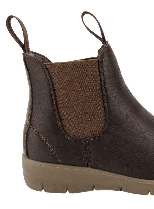 Botín New Walk Doble Tirador Café-4