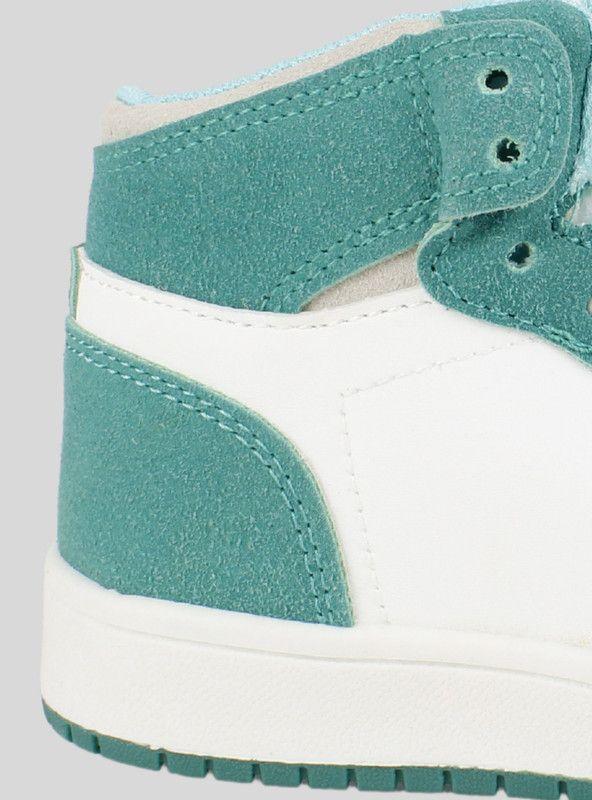 Zapatilla Nat Geo Kids Urbana Verde Blanca-3