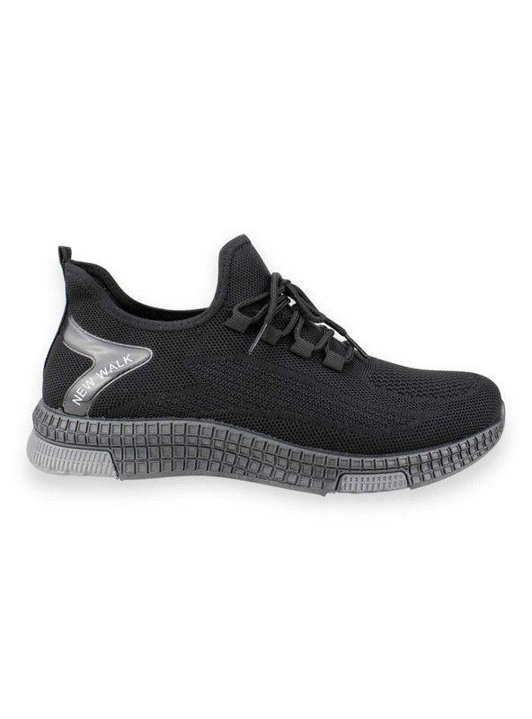 Zapatilla New Walk Casual Mesh Negra-0