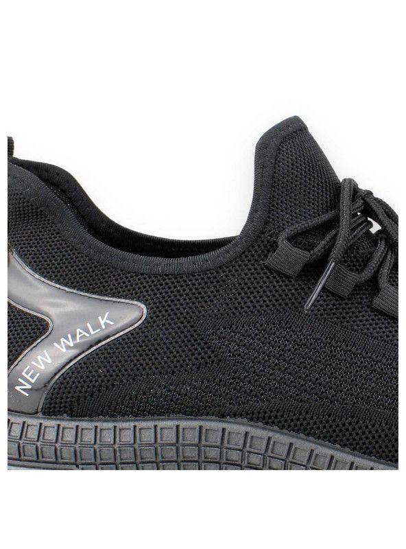 Zapatilla New Walk Casual Mesh Negra-3