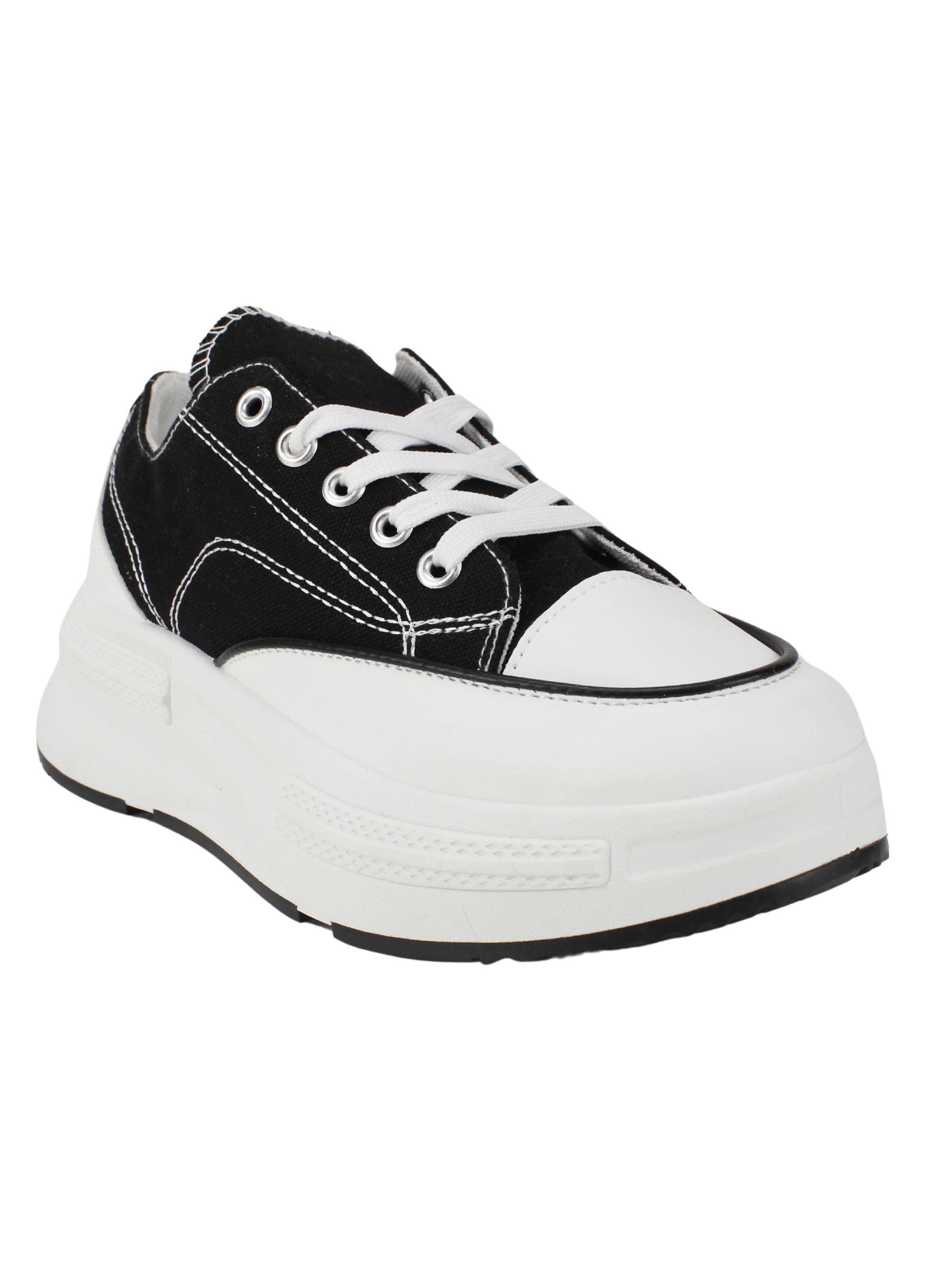 Zapatilla Agua de Coco Lona Alba Negra-1