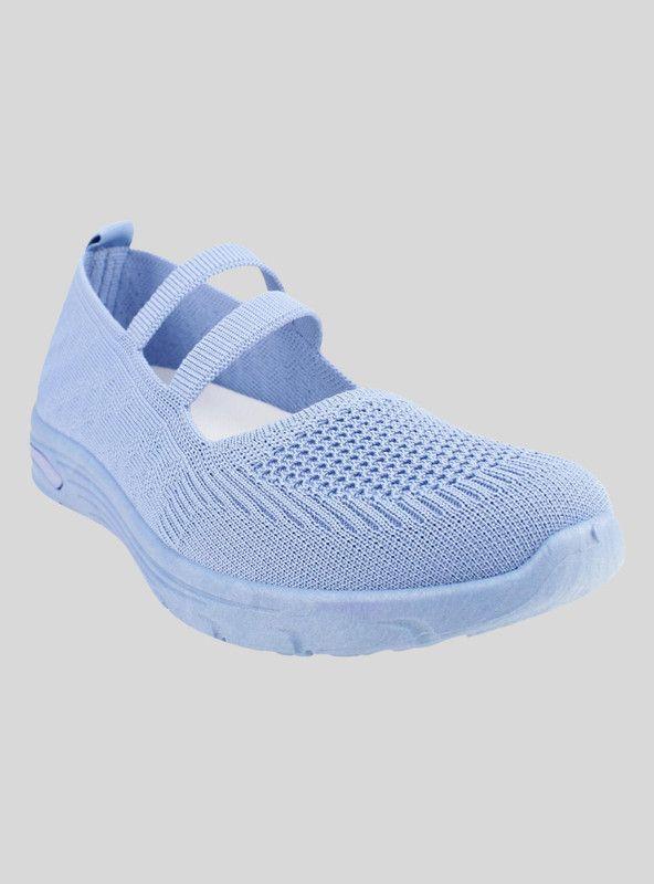 Zapatilla New Walk Elástica Celeste-1