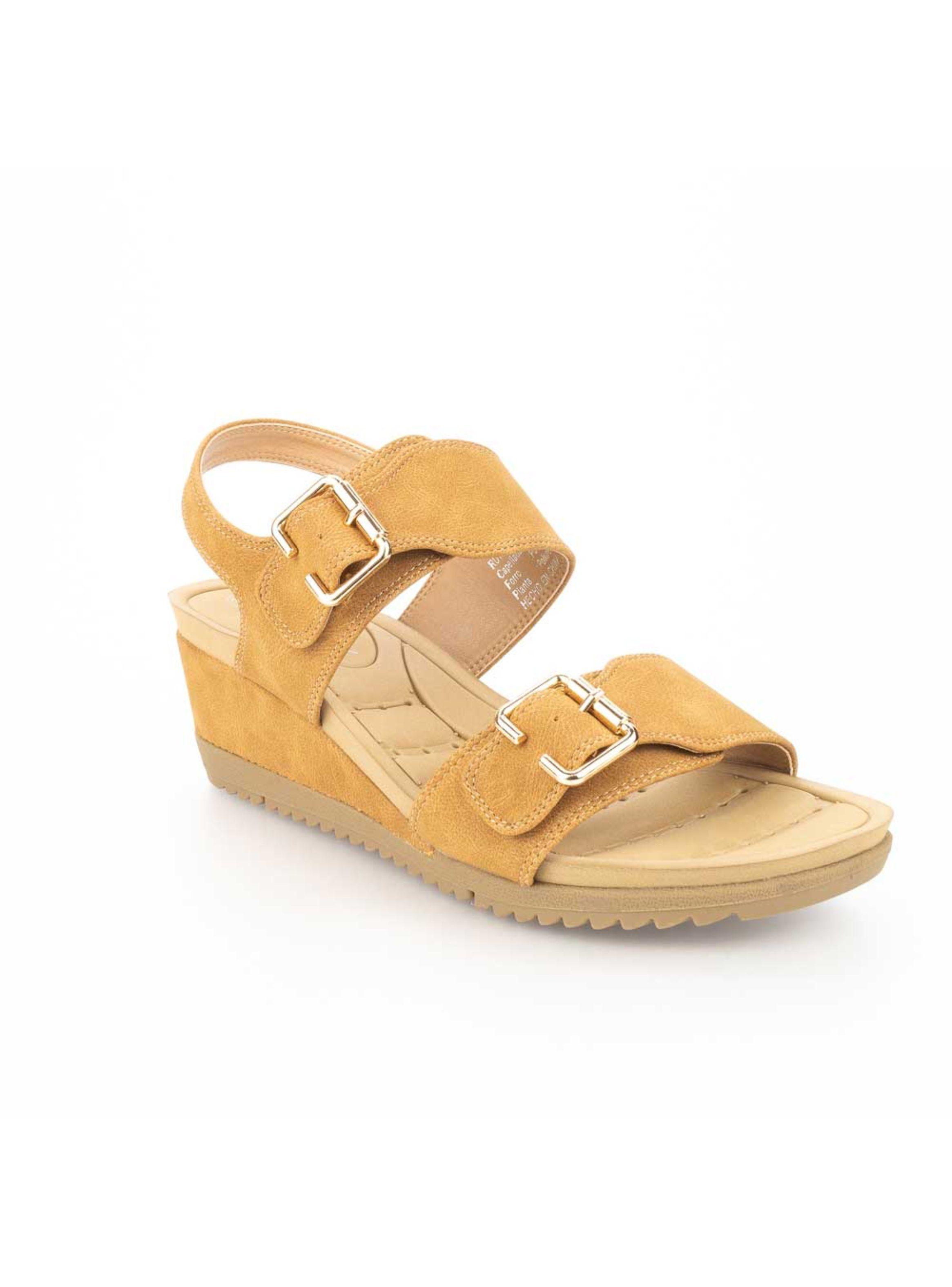 Sandalia New Walk Hebilla Camel-1