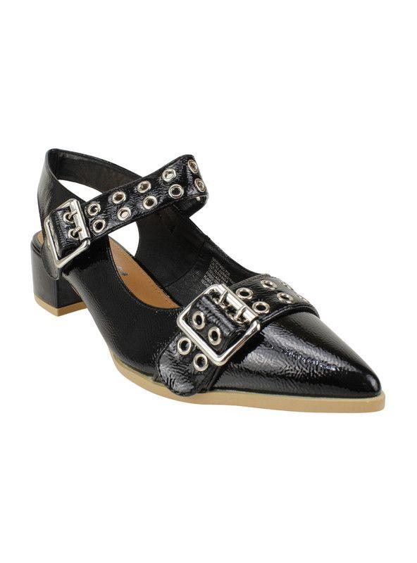 Zapato Agua de Coco Hebillas Negro-2