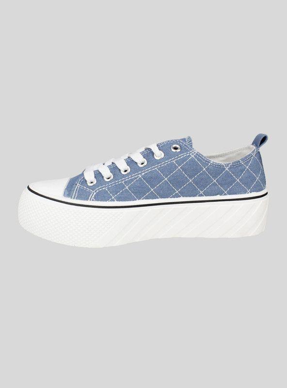 Zapatilla New Walk Lona Cruzado Denim-2