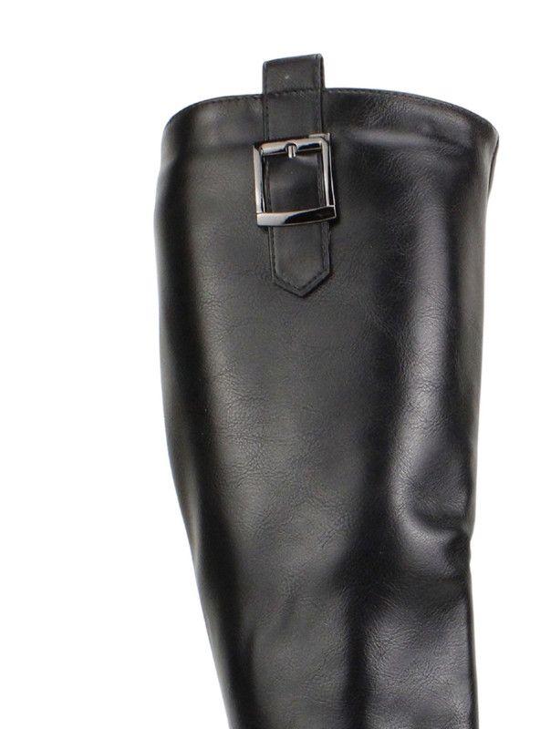 Bota New Walk Plataforma Larga Negra-4