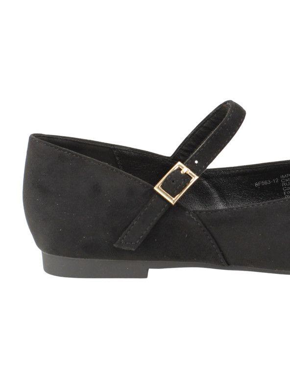 Ballerina Agua de Coco Microfibra Negra-3