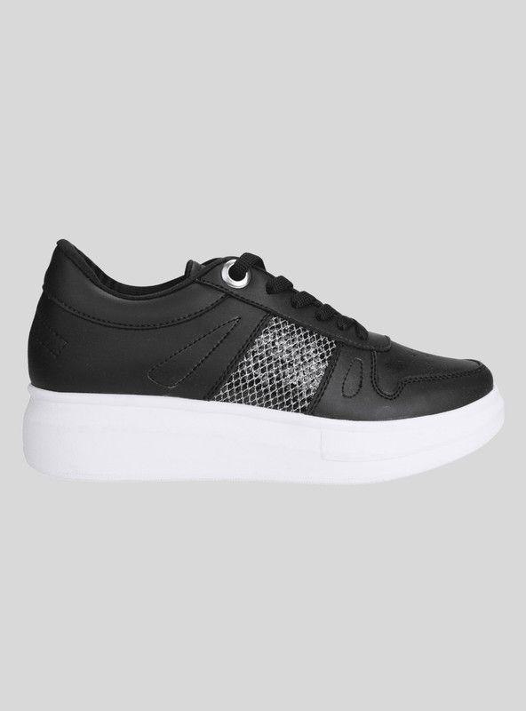 Zapatilla Kanna & Co Shine Plataforma Negra-0