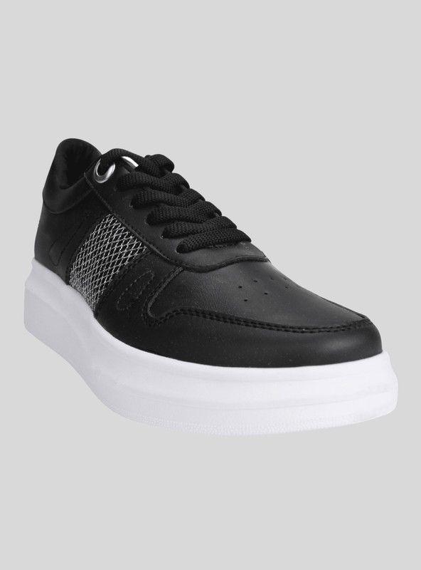 Zapatilla Kanna & Co Shine Plataforma Negra-1