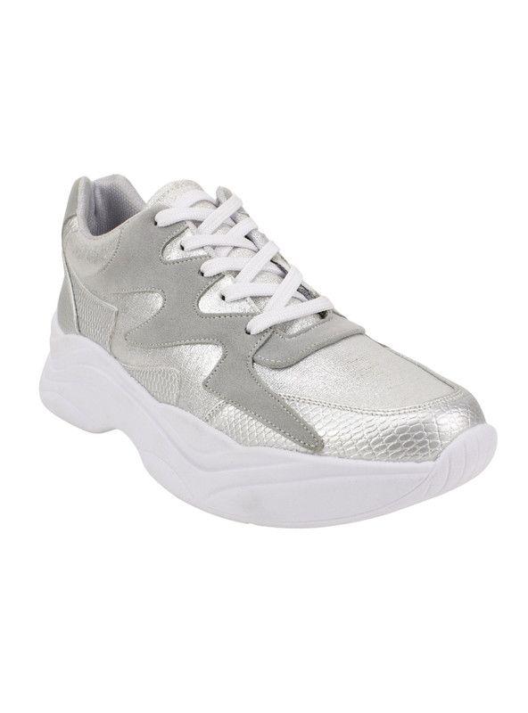Zapatilla Exs Chunky Plateada-1