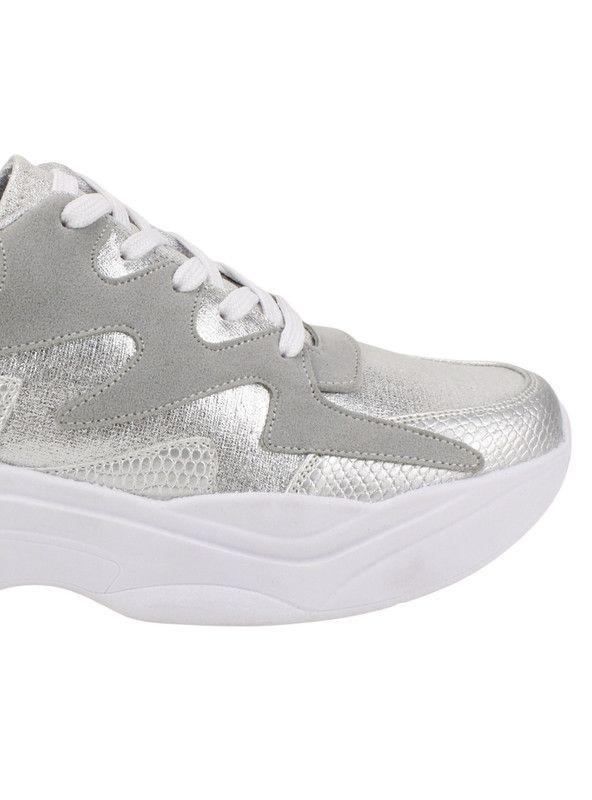 Zapatilla Exs Chunky Plateada-3