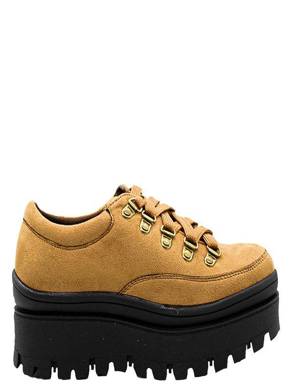 ZAPATOn PLATAFORMA NEW WALK D3027B70-KA  | Caqui |-1