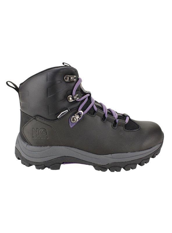 Botín Nat Geo Outdoor Waterproof Cuero Negro-0