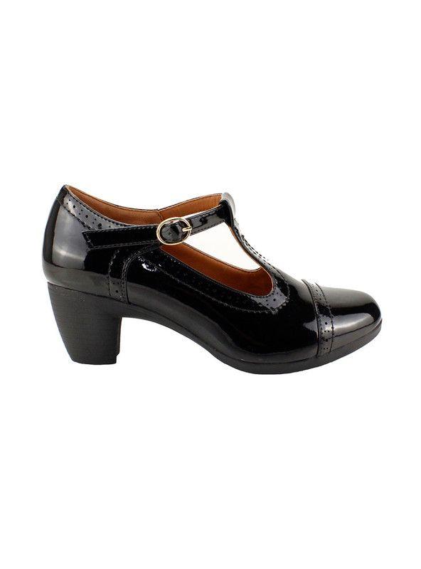 Zapato New Walk Charol Negro-0