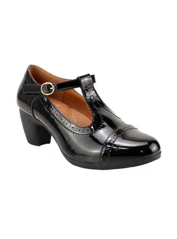 Zapato New Walk Charol Negro-1