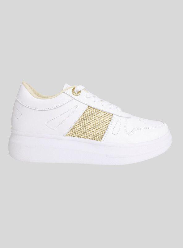 Zapatilla Kanna & Co Shine Plataforma Dorada-1