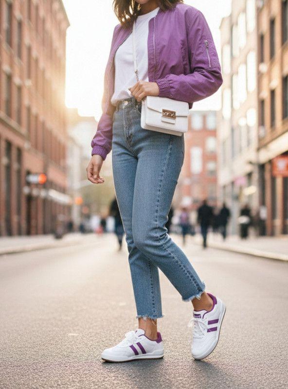 Zapatilla New Walk Dots Púrpura-1