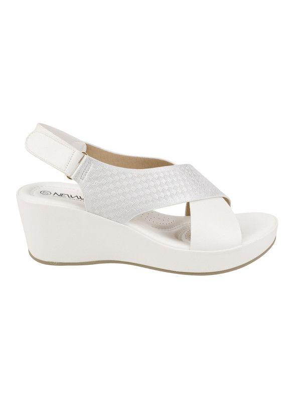 Sandalia New Walk Tiras Cruzadas Blanco-0