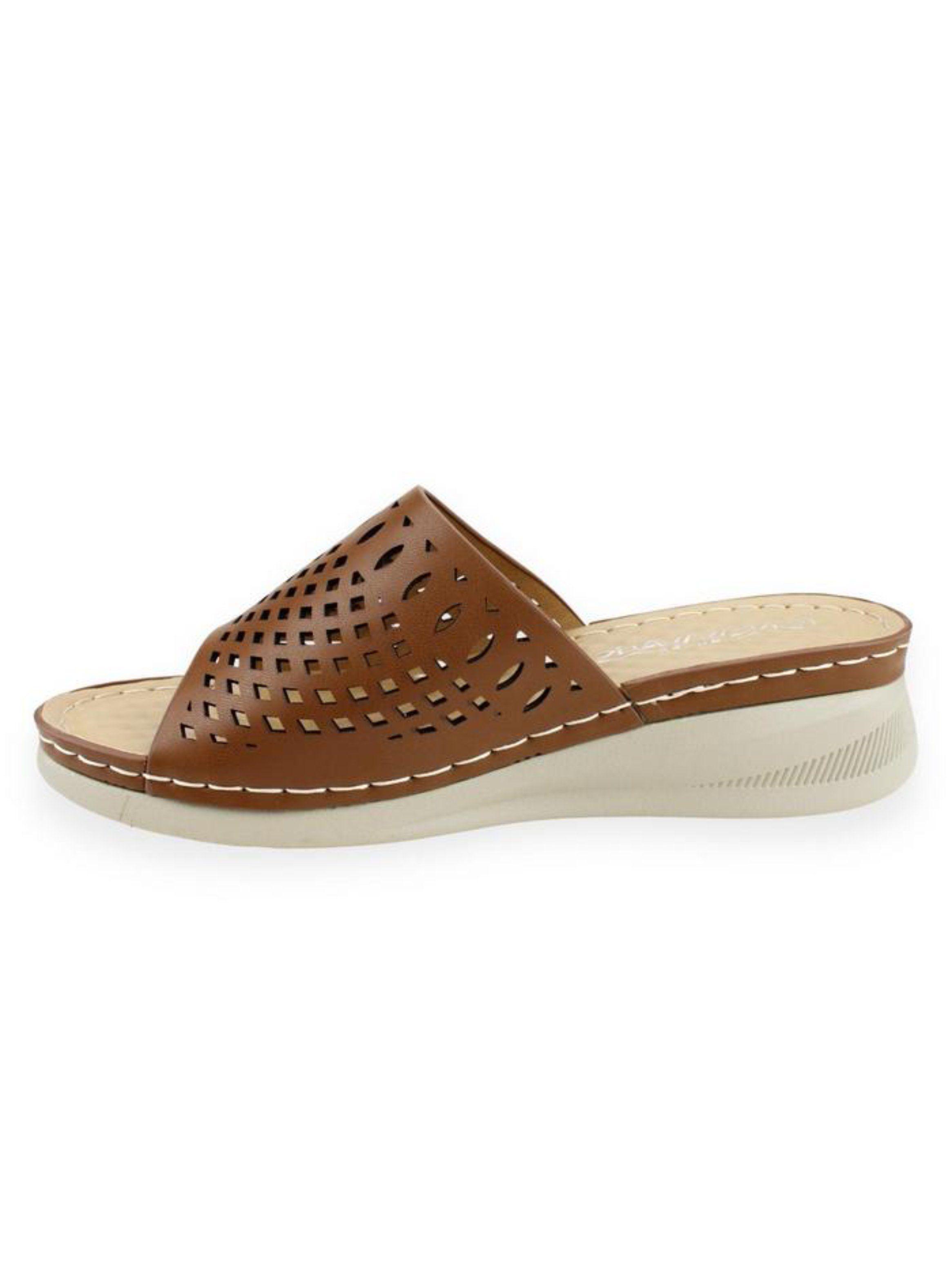 Sandalia New Walk Slip On Café-2