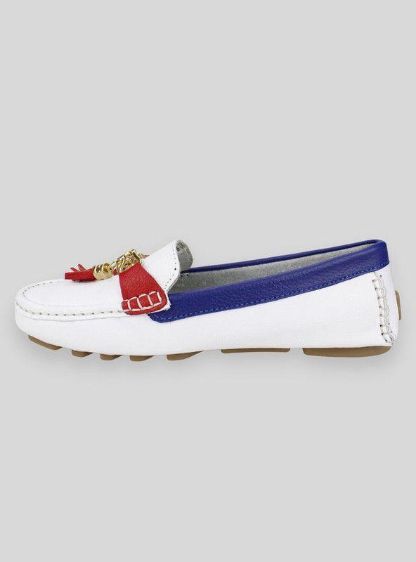 Mocasín Exs Confort Cuero Blanco-2