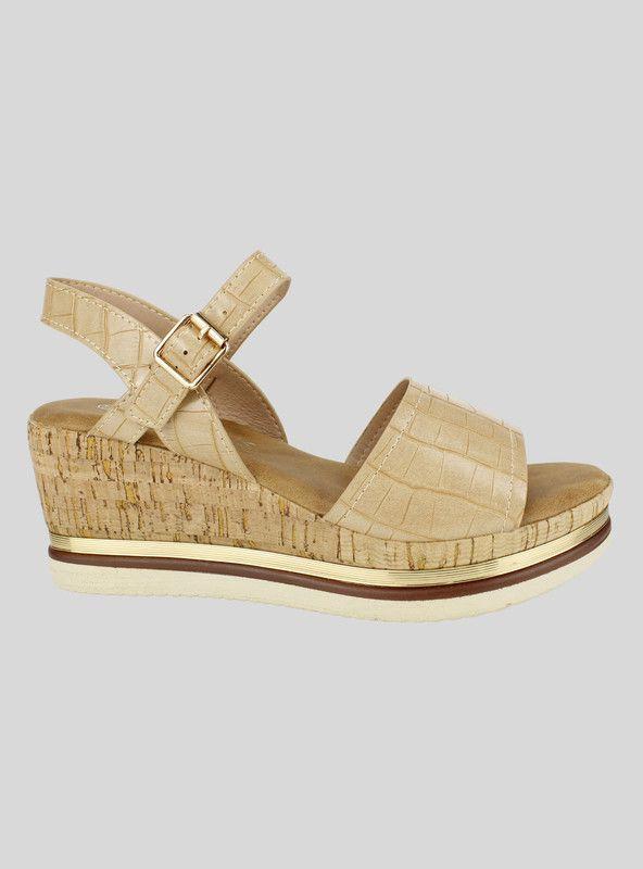 Sandalia New Walk Reptil Beige-0