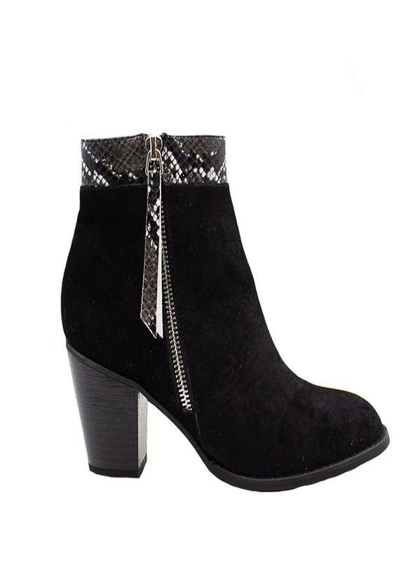 BOTIN MUJER NEW WALK  9628X9-90  | Negro |-0