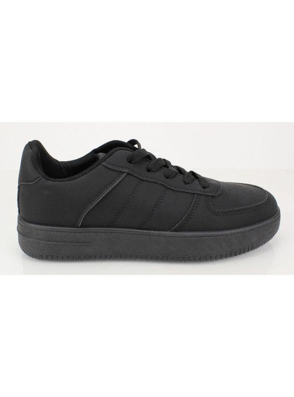 Zapatilla New Walk Escolar Adolescente Negra-1