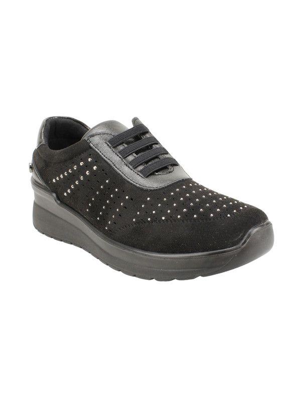 Zapatilla New Walk Brillos Slip On Negra-1