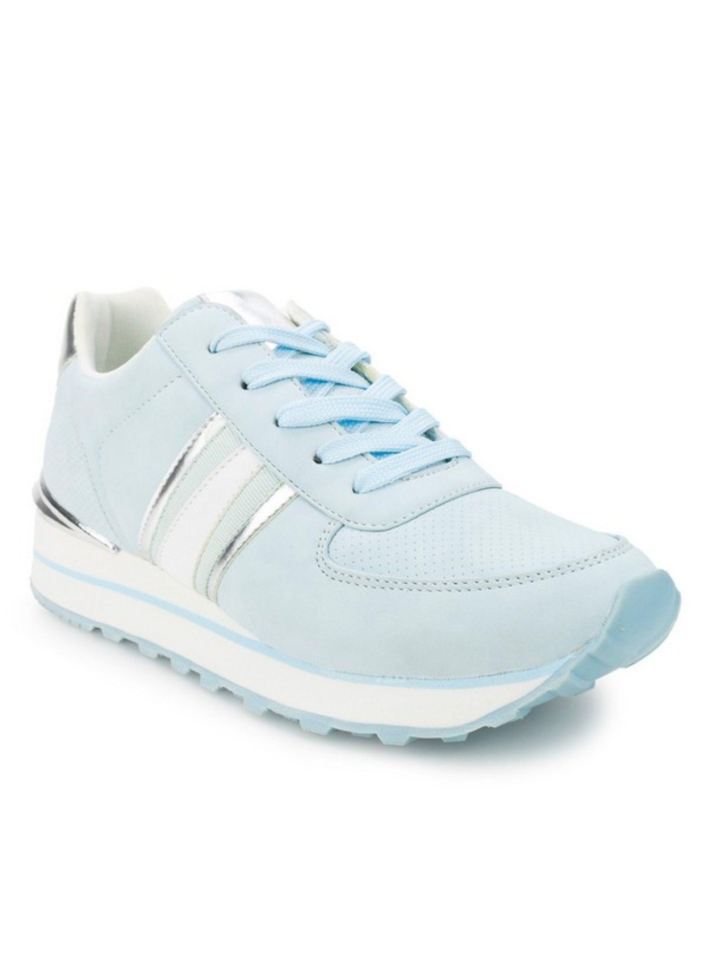 Zapatilla New Walk Silver Celeste-3