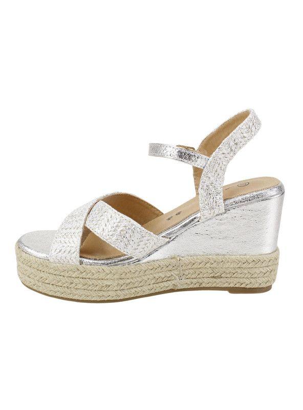 Sandalia Agua de Coco Texturas Plateada-3