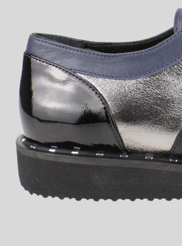 Zapato Cuero Brillante Negro-3