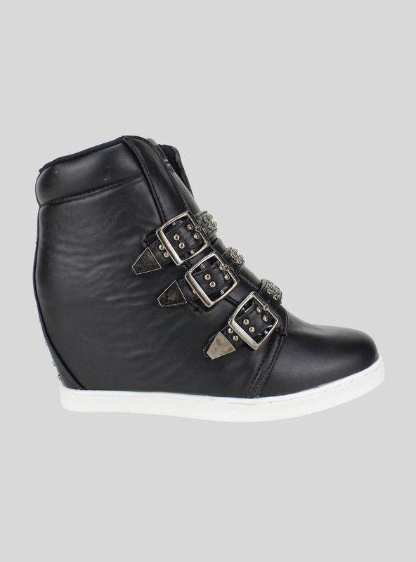 Zapatilla New Walk Broches Negra-0