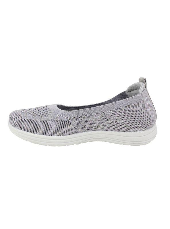 Zapatilla New Walk Slip On Confort Gris-3