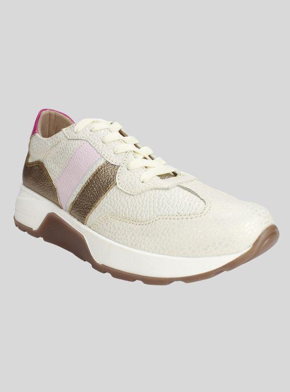 Zapatilla Exs Reptil Cuero Blanco-1