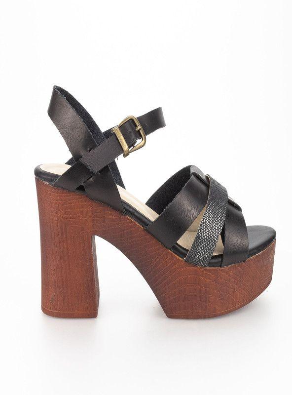SANDALIA MUJER CASUAL NEW WALK 6168-1-90 (35-40) | Negro |-1