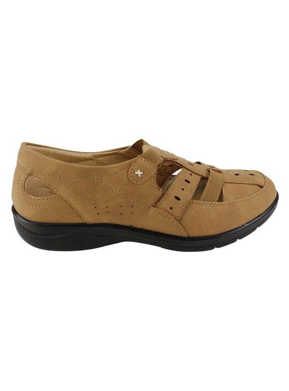 Sandalia New Walk Franciscana Camel-0
